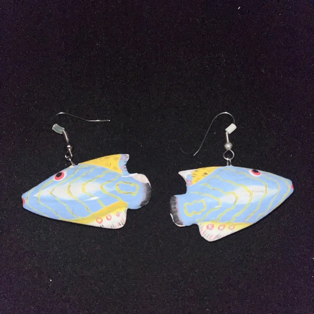 Colorful Fish-Shaped Earrings for Pet Fish Lovers
